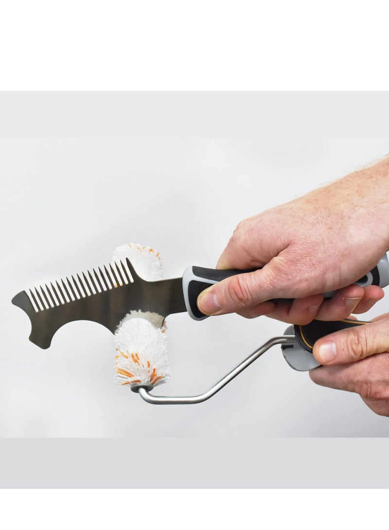 Y&D Paint Brush Comb, 4 in 1 Roller Cleaner Tool, for Sufficient Cleaning and Maintaining Your Paintbrushes Rollers - Image 3