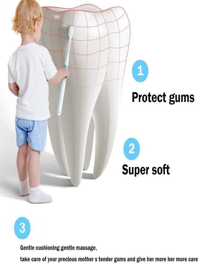 House Tools 3 Pc's Extra Soft Tooth Brushes For Adults Ultra Soft-Bristled Adult Toothbrush Micro Nano Soft Bristle Perfect For Kid Children Sensitive Teeth/Gum Person, Manual, (Multicolour)(Pack of 3) - Image 5