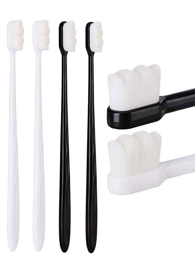 House Tools 3 Pc's Extra Soft Tooth Brushes For Adults Ultra Soft-Bristled Adult Toothbrush Micro Nano Soft Bristle Perfect For Kid Children Sensitive Teeth/Gum Person, Manual, (Multicolour)(Pack of 3) - Image 1