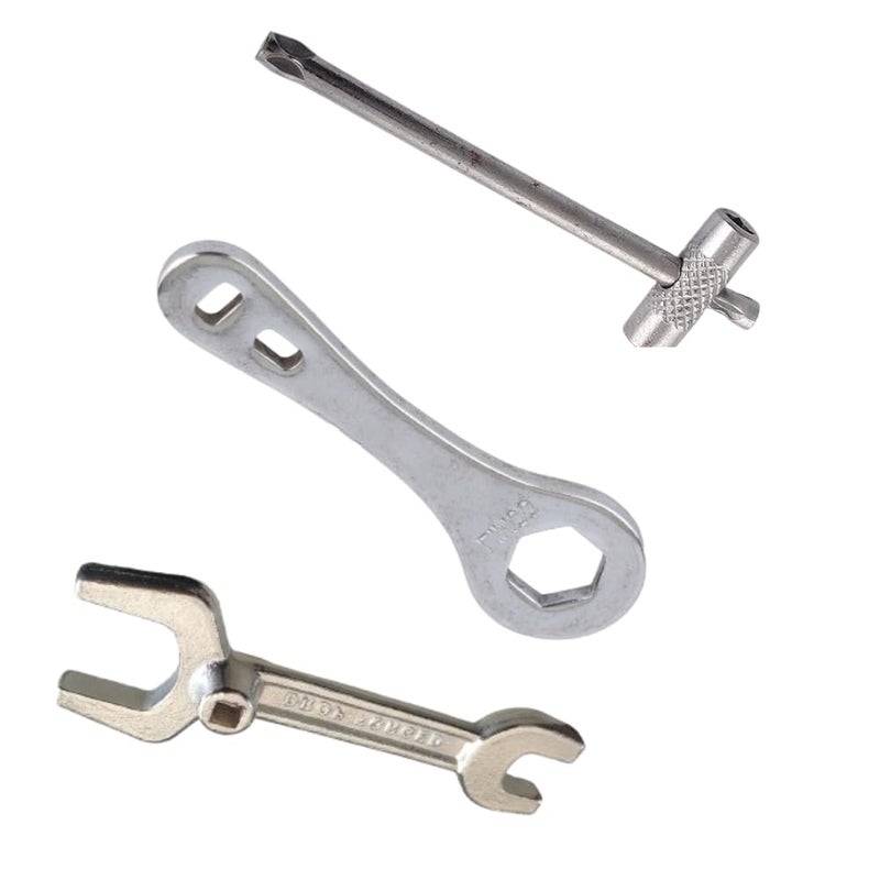 ENEI 365 ; Serve to Excellence ENEI 365 Serve to Excellence Spanner Medical Oxygen Valve Cylinder Key and Wrench Spanner for Industrial and Medical Purpose Speciality Drop Forged Pack of 3 - Image 1