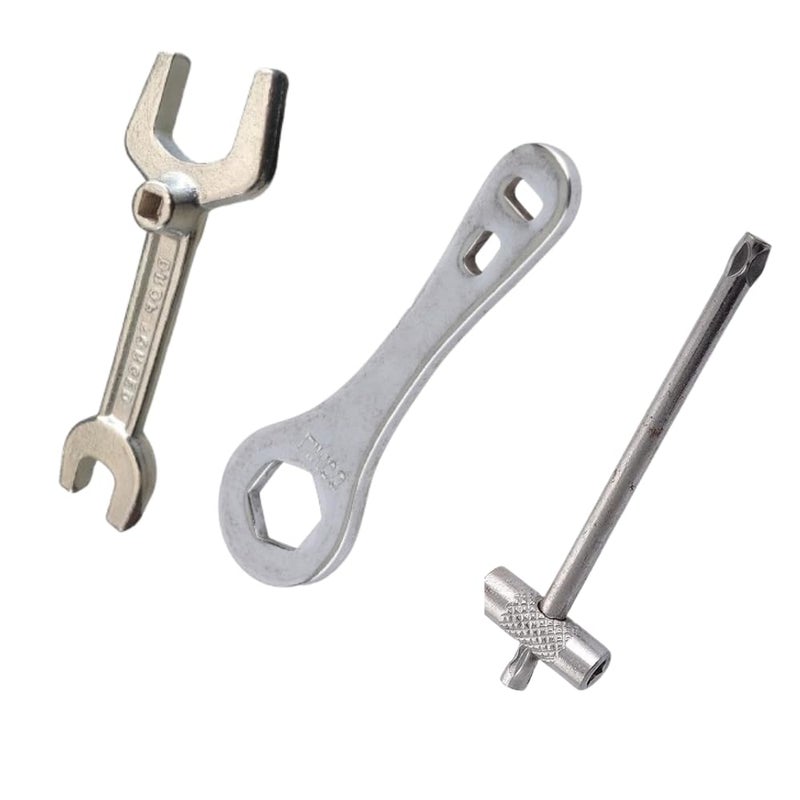 ENEI 365 ; Serve to Excellence ENEI 365 Serve to Excellence Spanner Medical Oxygen Valve Cylinder Key and Wrench Spanner for Industrial and Medical Purpose Speciality Drop Forged Pack of 3 - Image 2