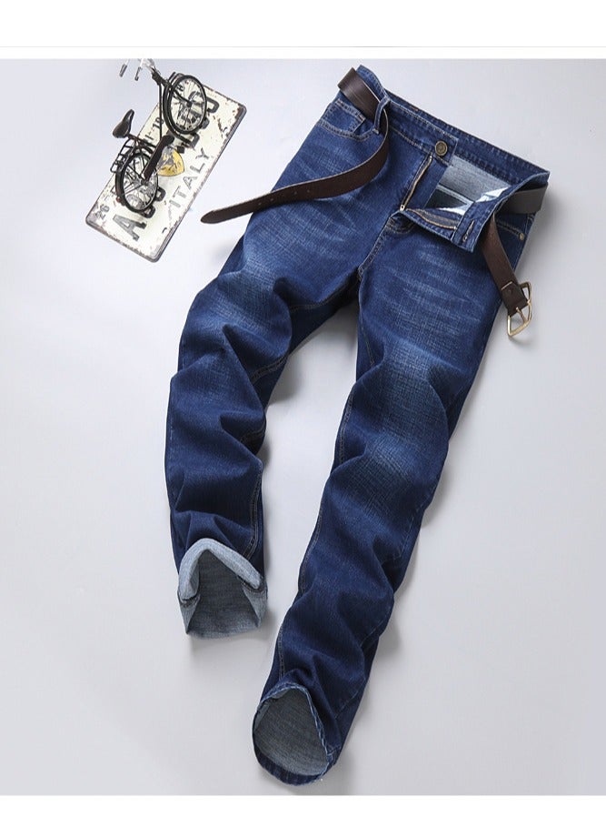 Mens Jeans Pants Straight Fit Tapered Leg Skinny Jean For Work And Casual BL-30 - Image 3