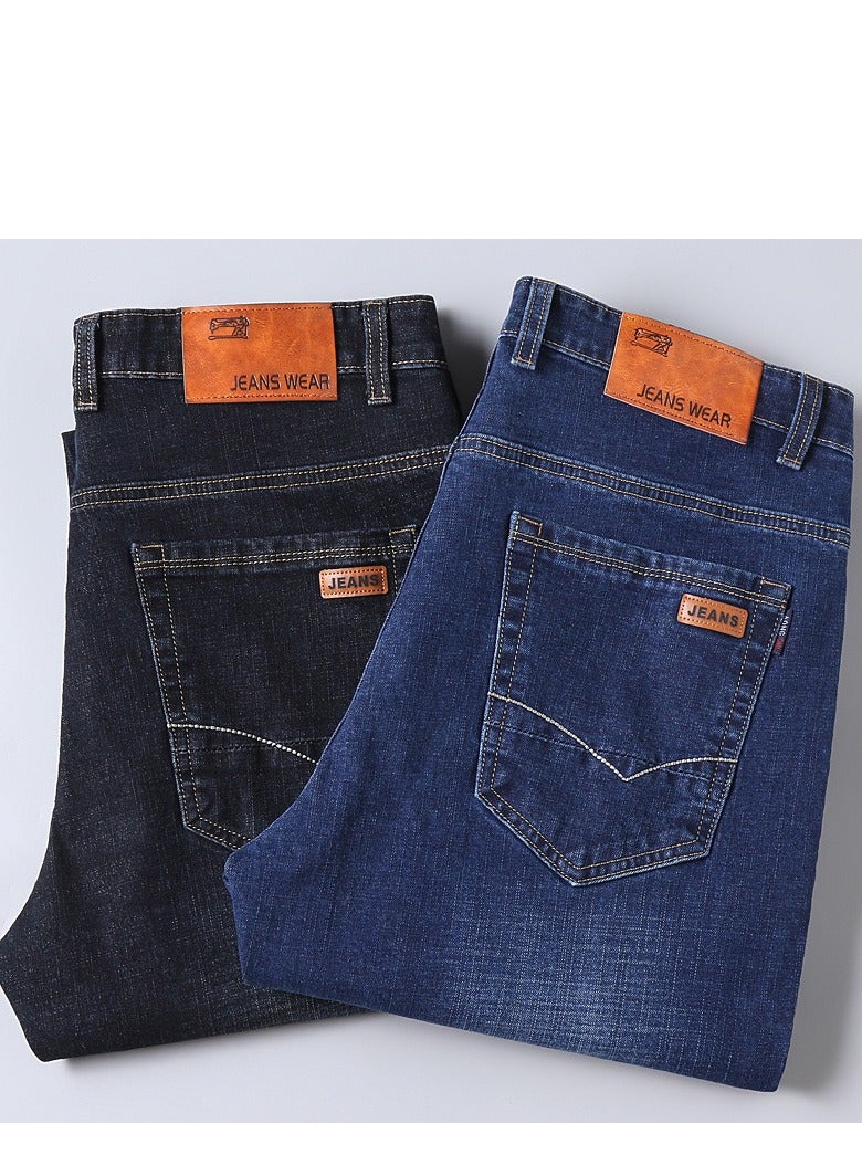 Mens Jeans Pants Straight Fit Tapered Leg Skinny Jean For Work And Casual BL-30 - Image 2