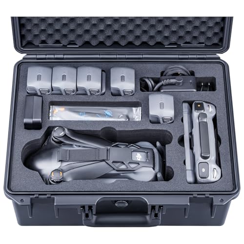 Lykus Titan M400 Waterproof Hard Case for DJI Mavic 4 Pro DJI RC Pro 2RC2 Fits up to 6 Batteries and Accessories in Fly More ComboCreator Combo CASE ONLY - Image 1
