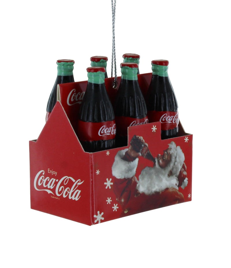 Kurt Adler Coca-Cola 6-Pack Ornament  3"" - Image 1