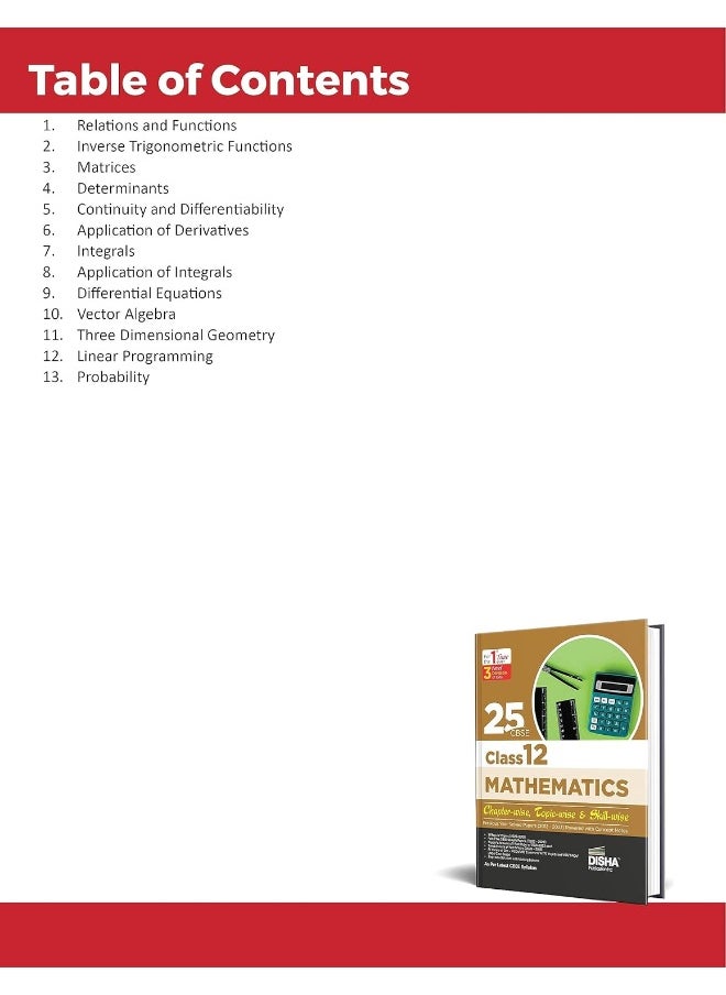 25 Cbse Class 12 Mathematics Chapter-Wise, Topic-W