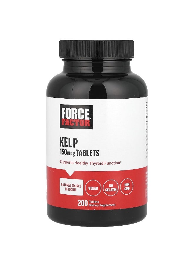 Force Factor Force Factor, Kelp, 150 mcg, 200 Tablets  - Image 1