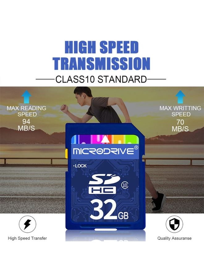 BURAQ - Microdrive 32GB High Speed Class 10 SD Memory Card for All Digital Devices with SD Card Slot - Image 1