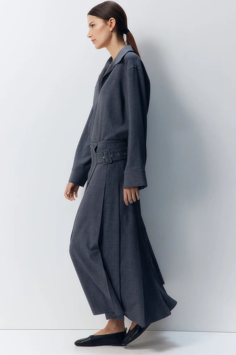 H&M Pleated A-line skirt