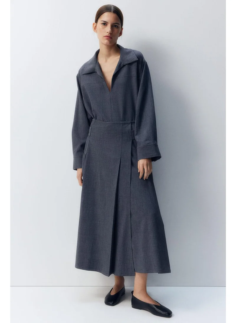 H&M Pleated A-line skirt