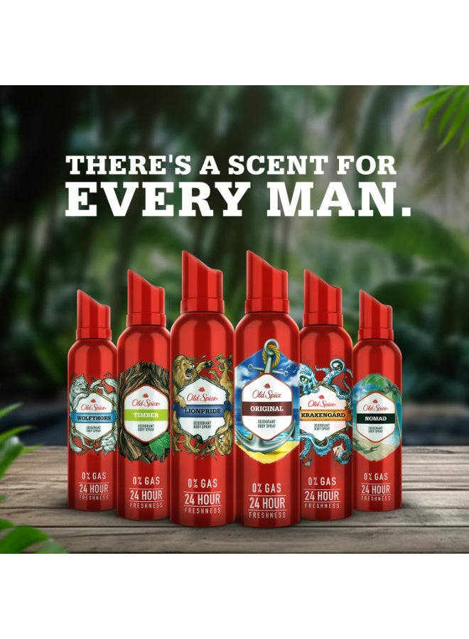 أولد سبايس مزيل عرق بخاخ للجسم من أولد سبايس الأصلي، بدون غاز، يدوم 24 ساعة، للرجال، 140 مل - Image 4