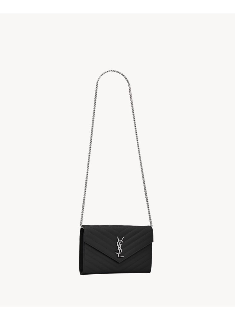 YSL Classic Style Quilted Chain Shoulder Bag – Luxury Flap Crossbody Handbag with Signature Logo Detail, Premium Leather Finish - Image 2