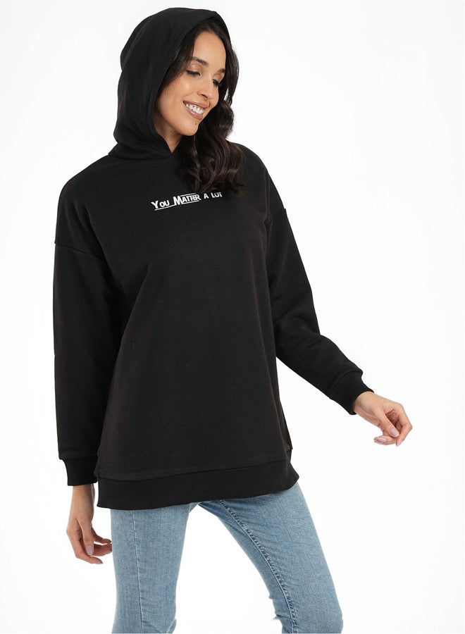 Clue Black Milton Lounge Sweatshirt - Image 2