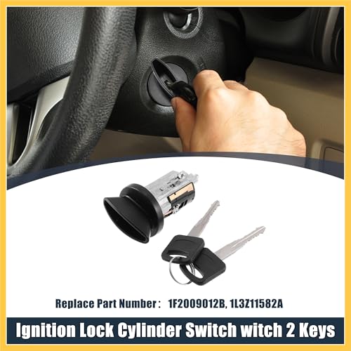 REPAIROCK Ignition Switch Lock Cylinder with Key 1F2009012B 1L3Z11582A Replace for Ford F-150 1996-2004 for Ford F-250 1996-2007 Auto Replacement Parts - Image 2
