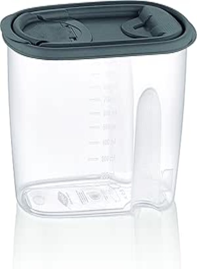 Bager Sapphire Dry Food Box 1 No (1 Lt), Grey