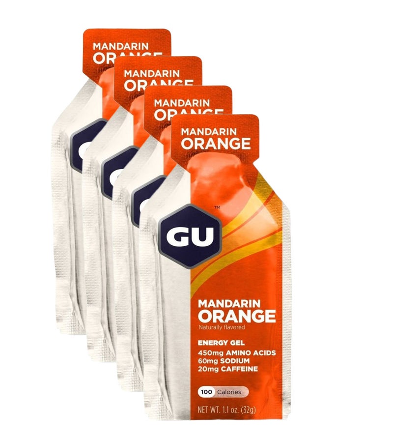Gu Energy Gel, Mandarin Orange, Quick and Sustained Energy, Electrolyte ReplacementGu Energy Gel, Vanilla Bean, 1 Piece, Quick and Sustained Energy, Electrolyte Replacement, Pack of 4 - Image 1