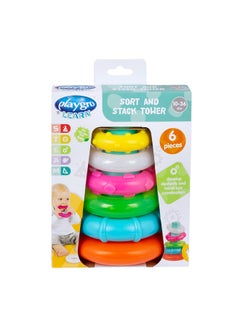 playgro Rock N Stack - Refresh Teething Toy for Babies 1+ Year, Rainbow ...