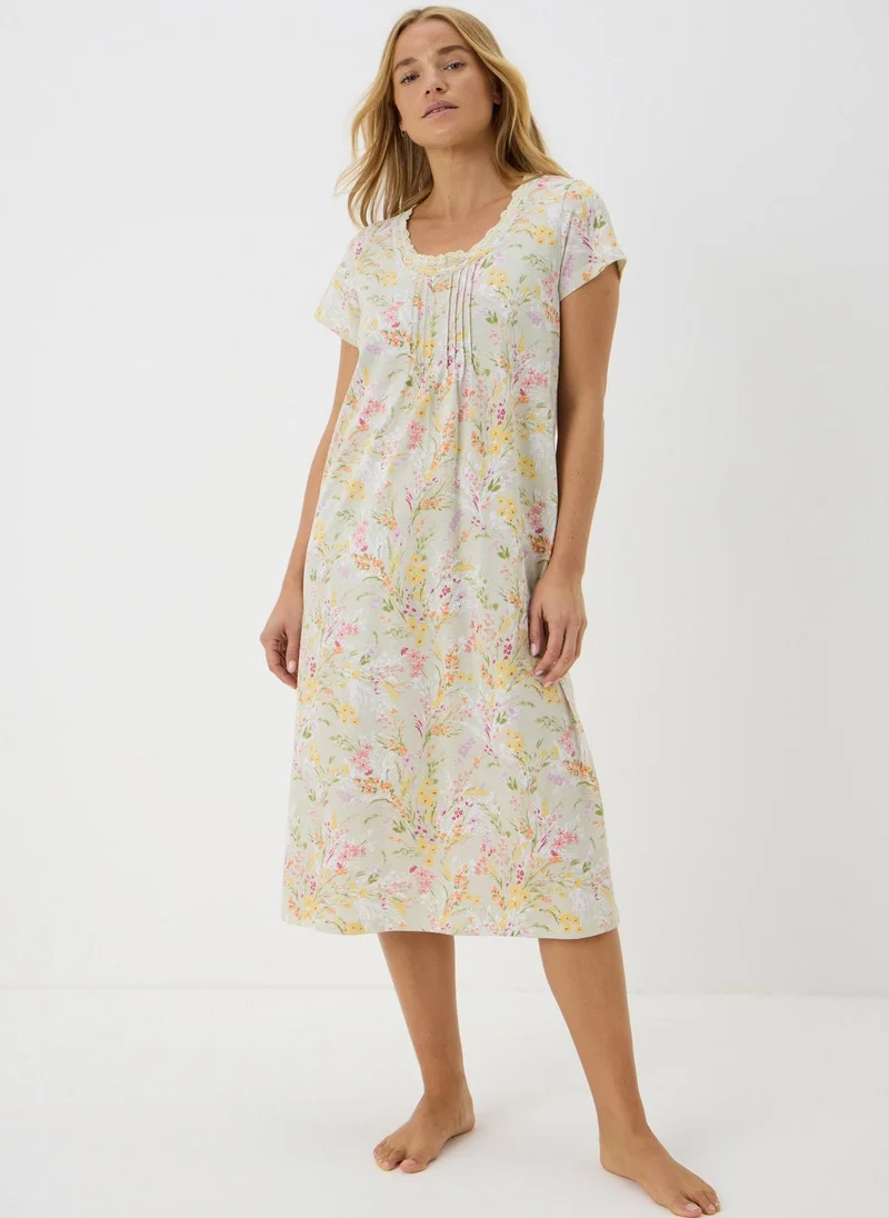 Matalan Sage Green Floral Nightie