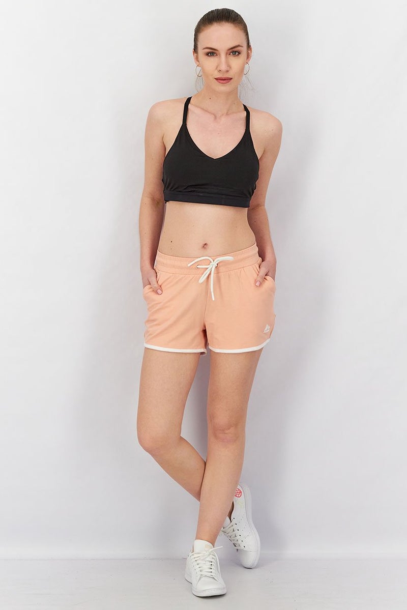 RBX Women Sportswear Fit Active Shorts, Peach - Image 2
