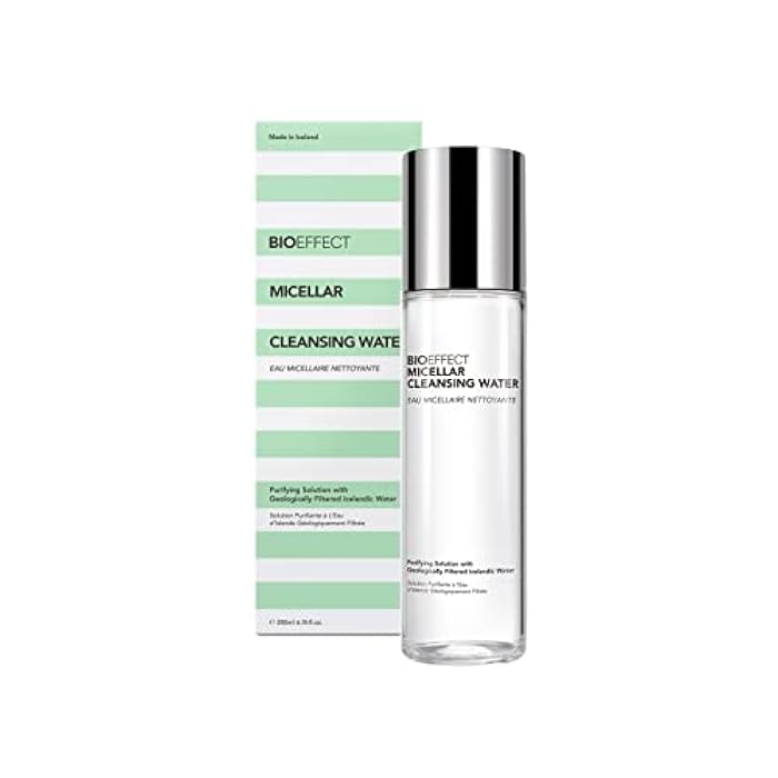 Bioeffect Micellar Cleansing Water, Make-up Remover and Hydrating Facial Cleanser of Icelandic Geo-Thermal Mineral Lava Water & Plant-Based Humectants, Fragrance-Free Luxury Face Wash - Image 1