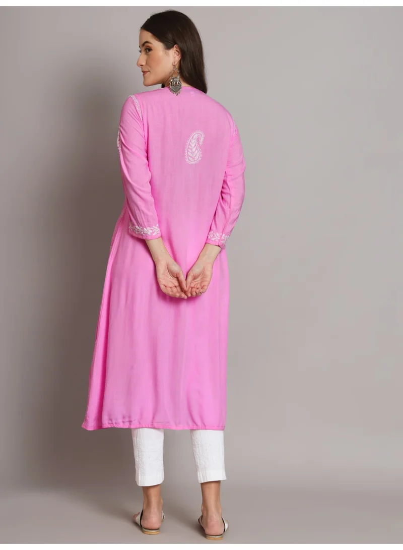 الايا كورتا رايون شيكانكاري مطرزة يدويًا للنساء-AL3549
