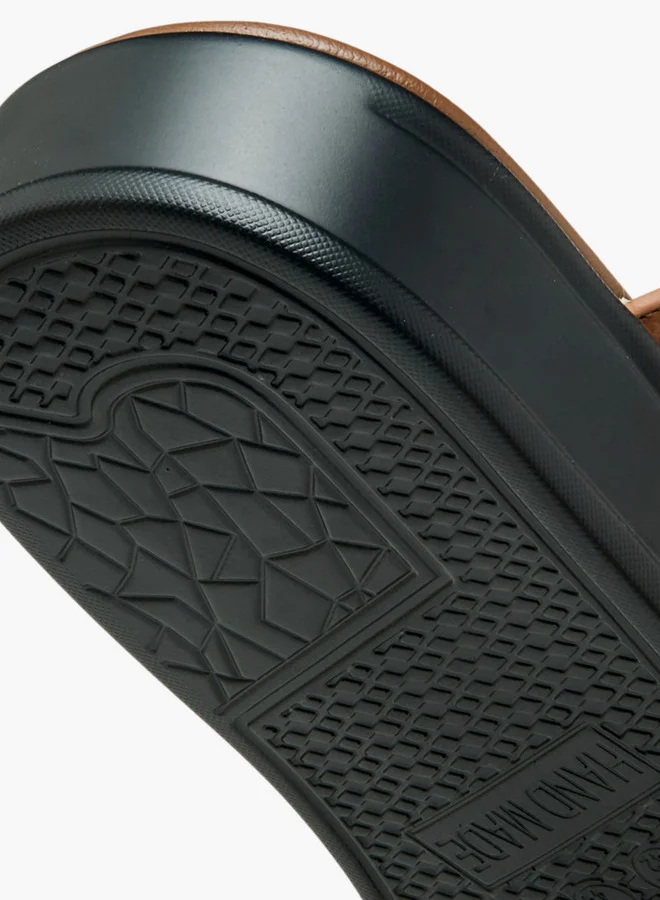 ال بي ال من شو اكسبرس Textured Slip-On Arabic Sandals with Toe Loop