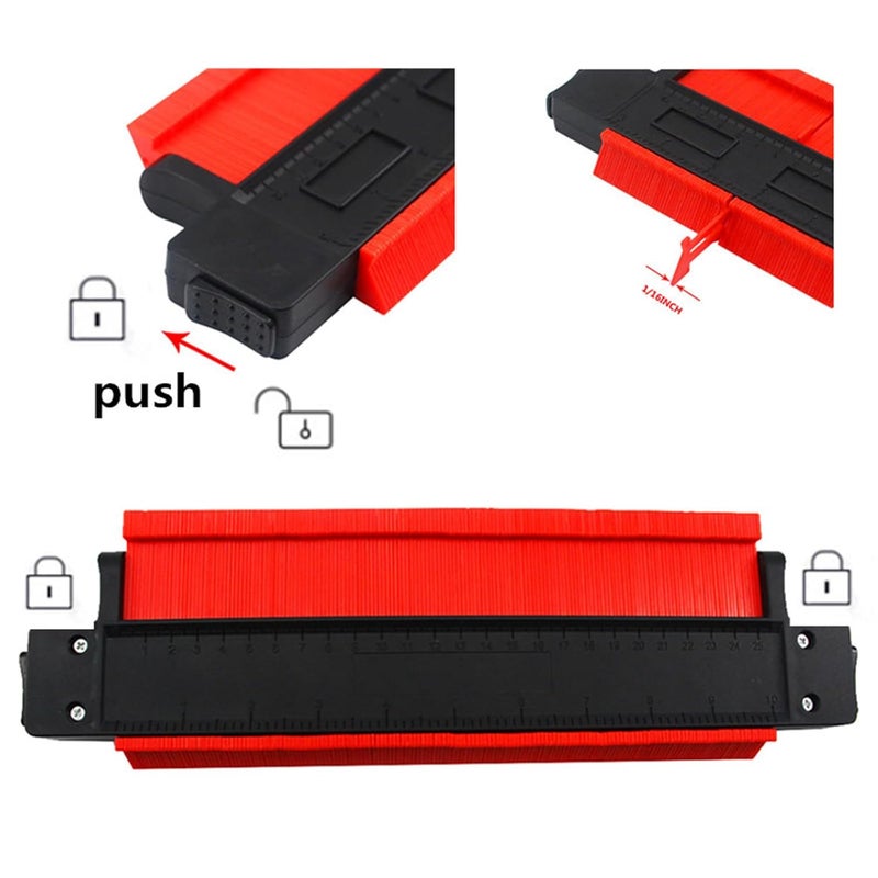 5 بوصة مقياس ملف تعريف مكرر أحادي الرأس بشكل غير منتظم أداة قياس النجارة - Image 4