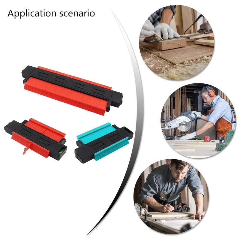 5 بوصة مقياس ملف تعريف مكرر أحادي الرأس بشكل غير منتظم أداة قياس النجارة - Image 3