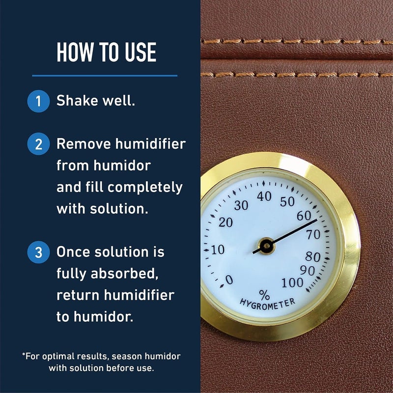 Essential Values Cigar Humidor Solution (2 Pack) 16oz Propylene Glycol Solution (PG Solution) For Humidifiers. Humidor Accessories and Supplies - Image 5