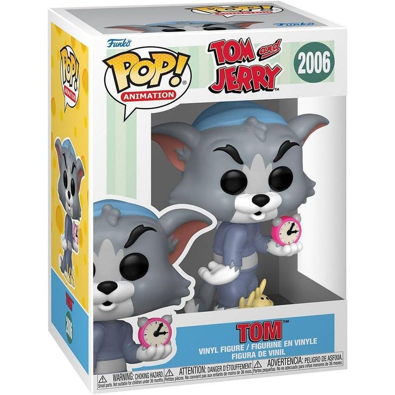 Funko POP! Animation Tom and Jerry Tom with Clock Vinyl Figure (9.9 cm)