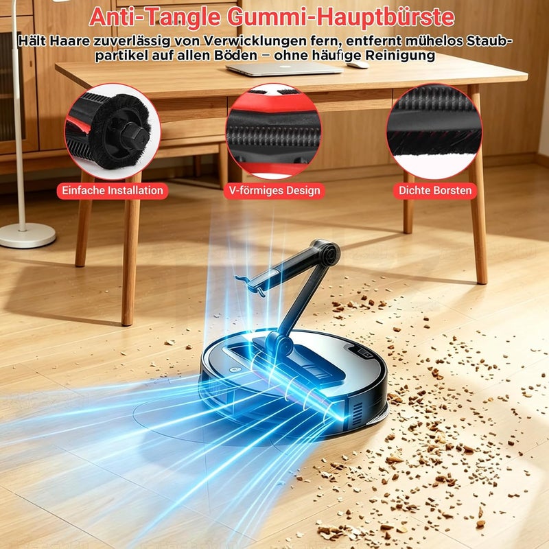 Bpbdzz Pack of 23 accessories for Roborock Saros Z70 robot vacuum cleaner, 1 main brush, 4 wipes, 4 filters, 4 dust bags, 4 side brushes, 4 flat fragrance stone, 1 cleaning brush and 1 screwdriver - Image 3