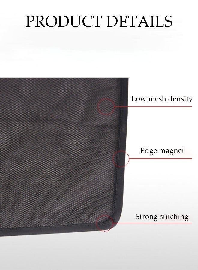 DUNISO 4-Piece Car Magnetic Window Sunshade for Side Window Front and Rear Windshield UV Rays Sun Visor Protector, Heat Blocker Visor Keep Car Cool - Image 5