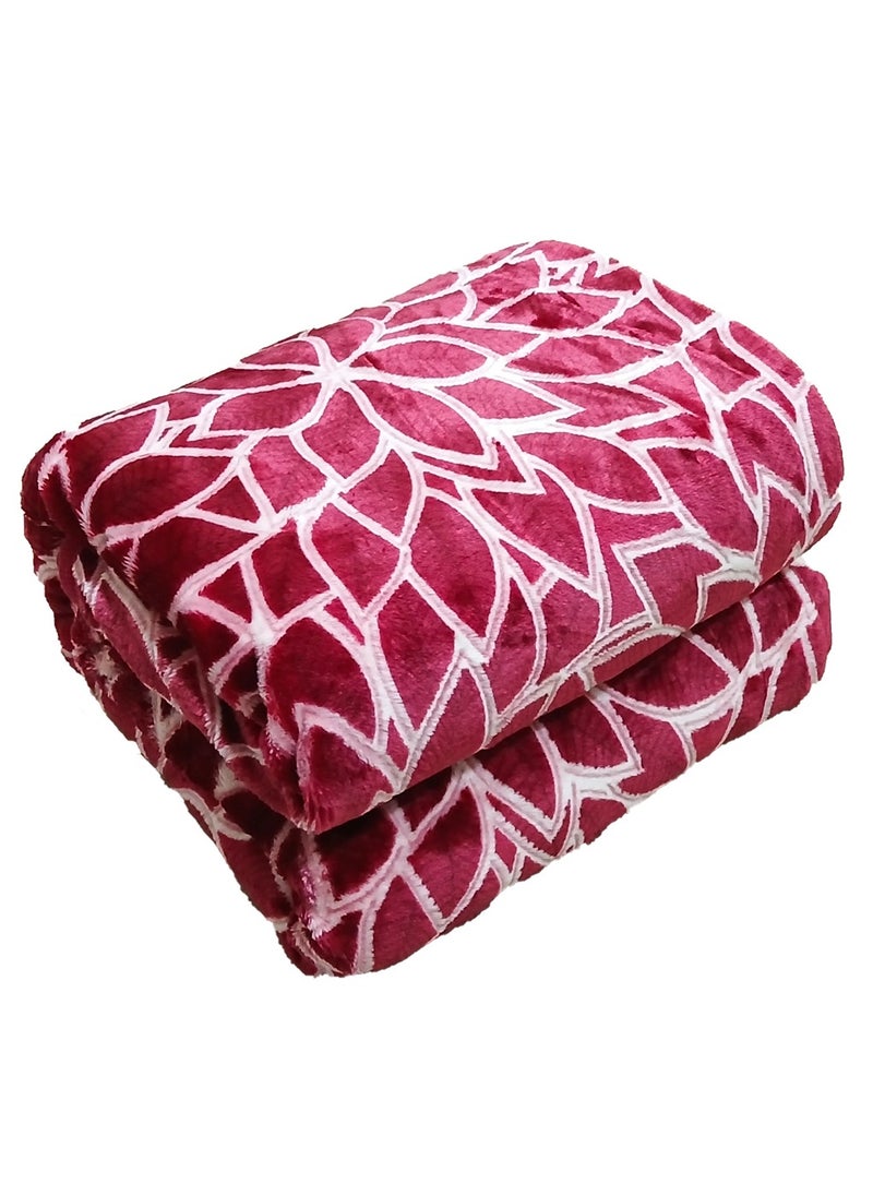 T G H Flannel Blanket Micro Fiber Throw Blanket, for All Season Fluffy Blanket Warm and Light Weight for Bed Throws & Sofa,Comfortable and Soft Flannel Fleece Blanket  - Image 1