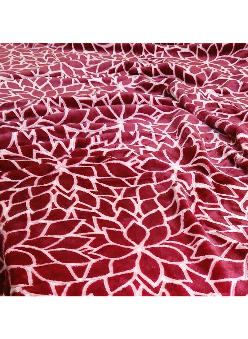 T G H Flannel Blanket Micro Fiber Throw Blanket, for All Season Fluffy Blanket Warm and Light Weight for Bed Throws & Sofa,Comfortable and Soft Flannel Fleece Blanket  - Image 2