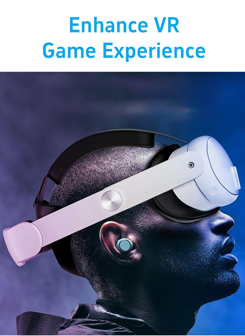 ليوكور - حزام الرأس لـ Meta Quest 3، استبدال حزام النخبة المريح القابل للتعديل لـ Oculus Quest 3 لتقليل الضغط، ملحقات سماعة الرأس VR ذات الوسادة الناعمة للانغماس لفترة أطول في ألعاب فيديو الواقع الافتراضي - Image 1