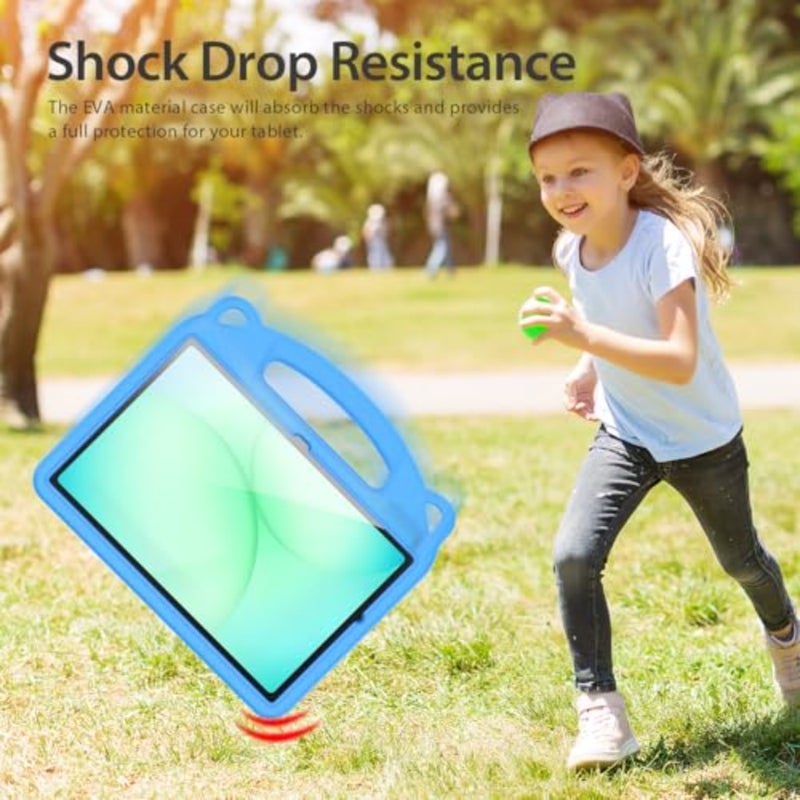 Case for Samsung Galaxy Tab A11+Plus 2025/A9+ 11 Inch 2023, Light Weight Shockproof Case with Shoulder Strap, Handle Kickstand Protective Case for Tab A11+/A9 Plus, Blue - Image 5