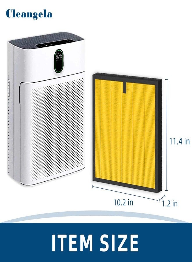 Cleangela HY4866 Replacement Filter for MORENTO HY4866, YIOU M1 Air Purifier, WESTHEY HY4866 3-In-1 Filtration Activated Carbon Upgrade Pet Dander Version Genuine HY4866 Air Purifier Replacement Filter - Image 3