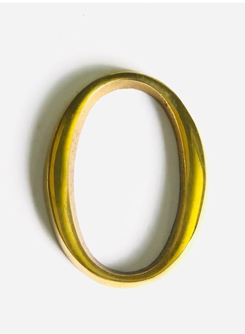 Apartment Door Number – Number 0 – Wooden Door Accessory – Apartment Door Numbers – Material: Brass – Made in Egypt – Golden Brass Color - Image 2