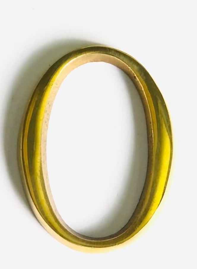 Apartment Door Number – Number 0 – Wooden Door Accessory – Apartment Door Numbers – Material: Brass – Made in Egypt – Golden Brass Color - Image 1