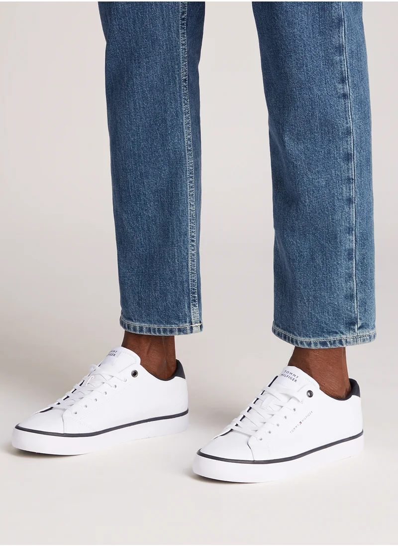 تومي هيلفيغر Essential Leather Platform Trainers