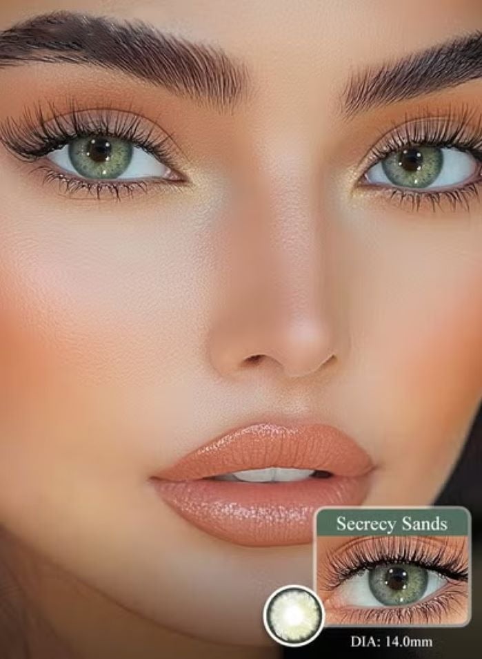 Freshlady Colored Contact Lenses Secrecy Sands 14.00mm Yearly Disposable for Daily Wear - Image 1