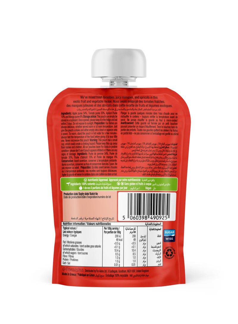 For Aisha Tomato Mango And Apricot Puree 100g - Image 2