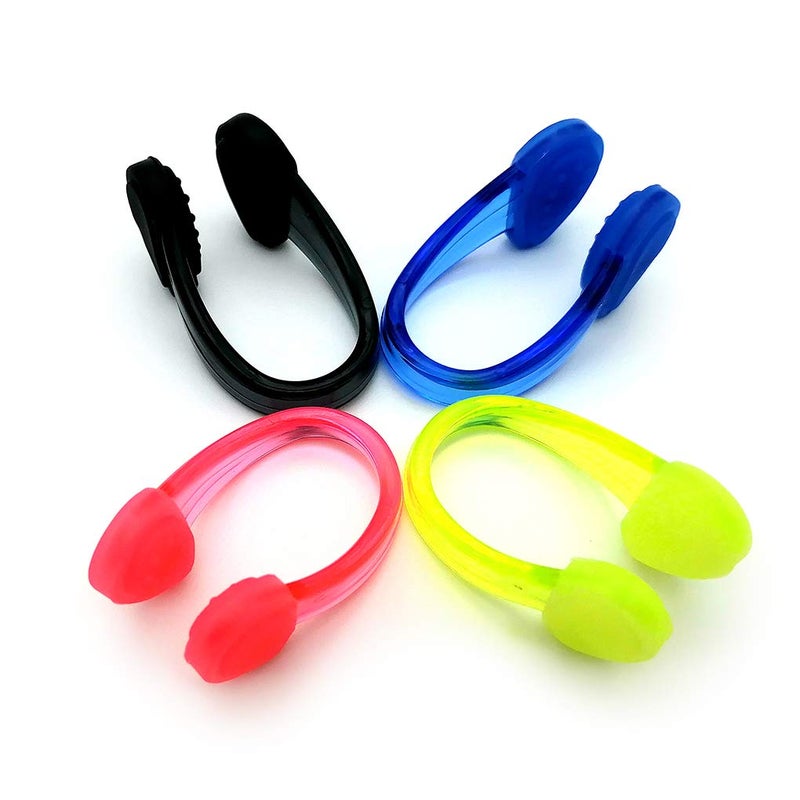 Zooshine Silicone Waterproof Swimming Nose Clips Pool Nose Plugs for Adults with Box Packed, Set of 4 - Image 1