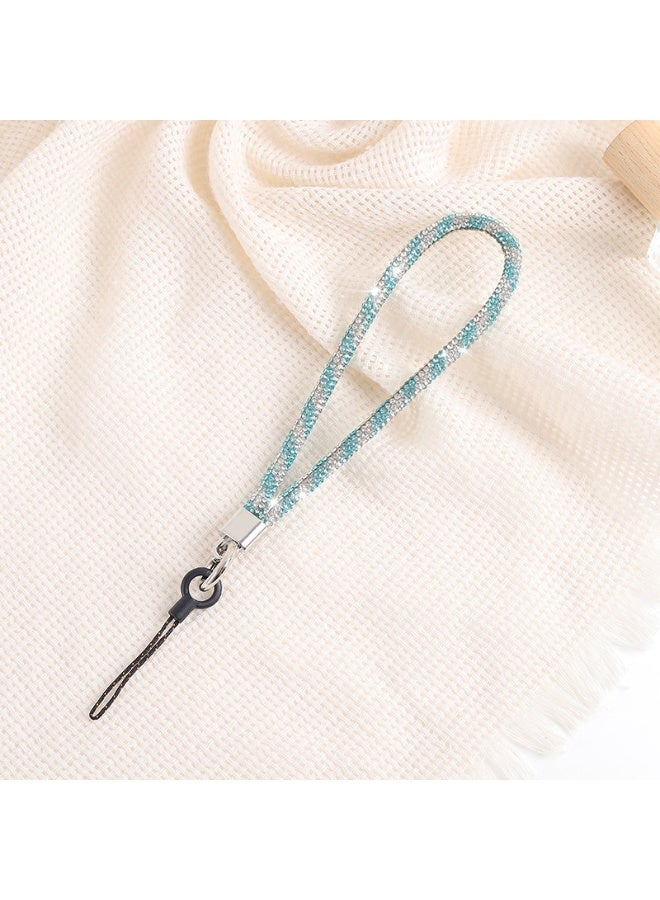 NIBEMINENT Super Cute Beaded Phone Charm – Trendy Phone Chain Wrist Strap, Shining Beads Chain Lanyard for Cell Phone - Image 1