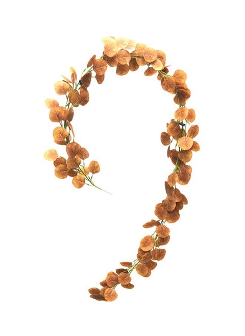 Artificial Hanging DIY Decoration Leaves Orange 2meter
