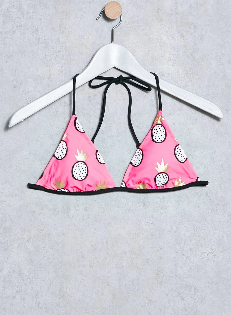 SOUTH BEACH Pineapple Print Bikini Set