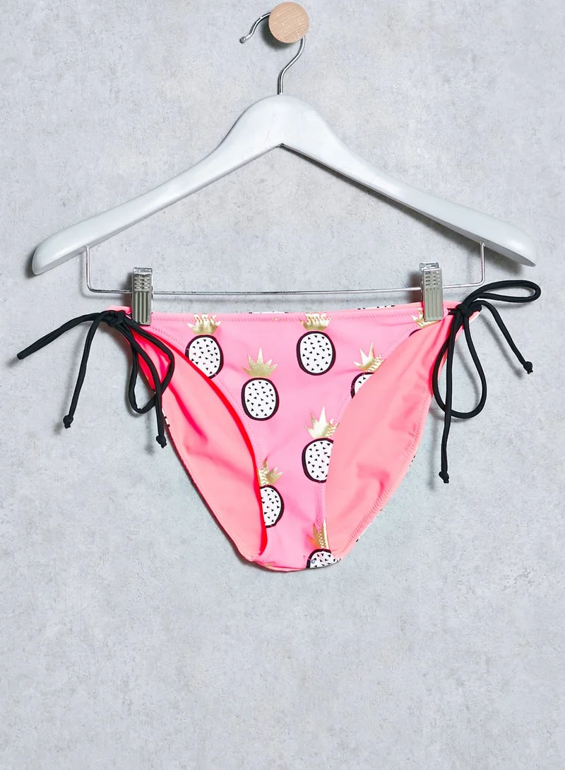SOUTH BEACH Pineapple Print Bikini Set