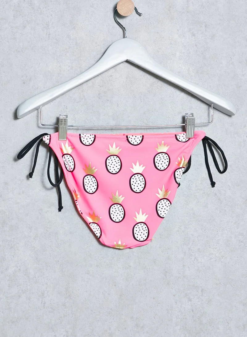SOUTH BEACH Pineapple Print Bikini Set