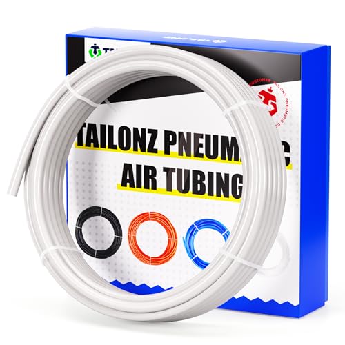TAILONZ PNEUMATIC Air Line 1/4 inch od Clear Pneumatic Nylon Tube 32.8ft Air Brake Tubing Nylon Hose - Image 1
