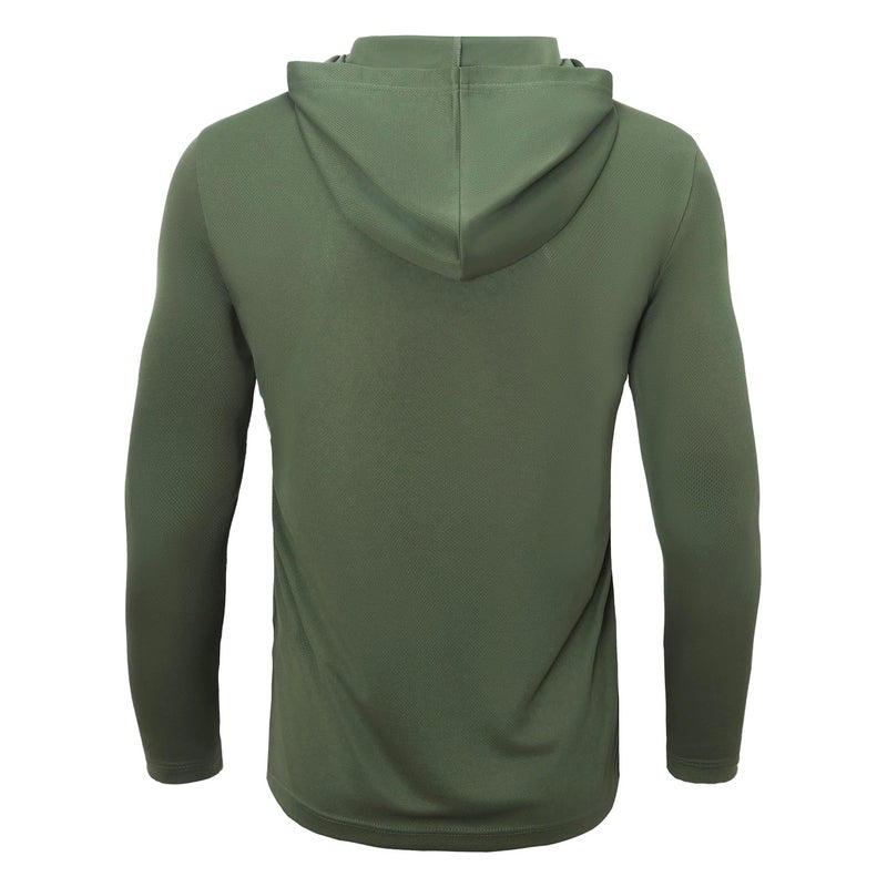 LeeHanTon 5 Pack Men's Dry Fit Wicking Long Sleeve UPF SPF Sun Protection Tee Shirts Fishing Active Hoodie Pullover Sweatshirt Moisture Workout Shirts M - Image 3